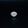 Silver Engraved Signet Ring