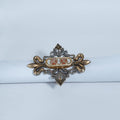 Two-Tone Ornate Crown Ring