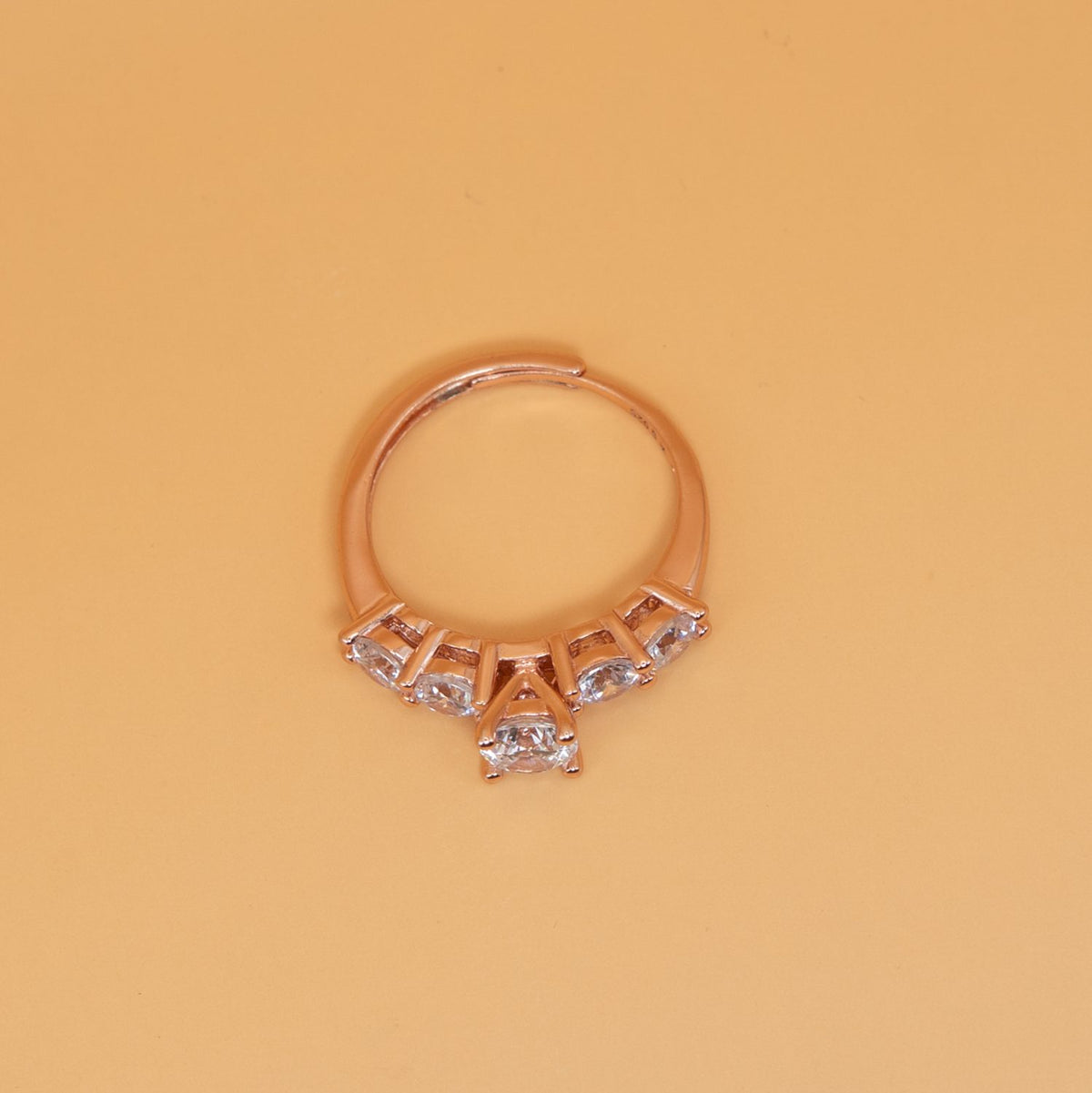 Rose Gold Trilogy Accent Ring