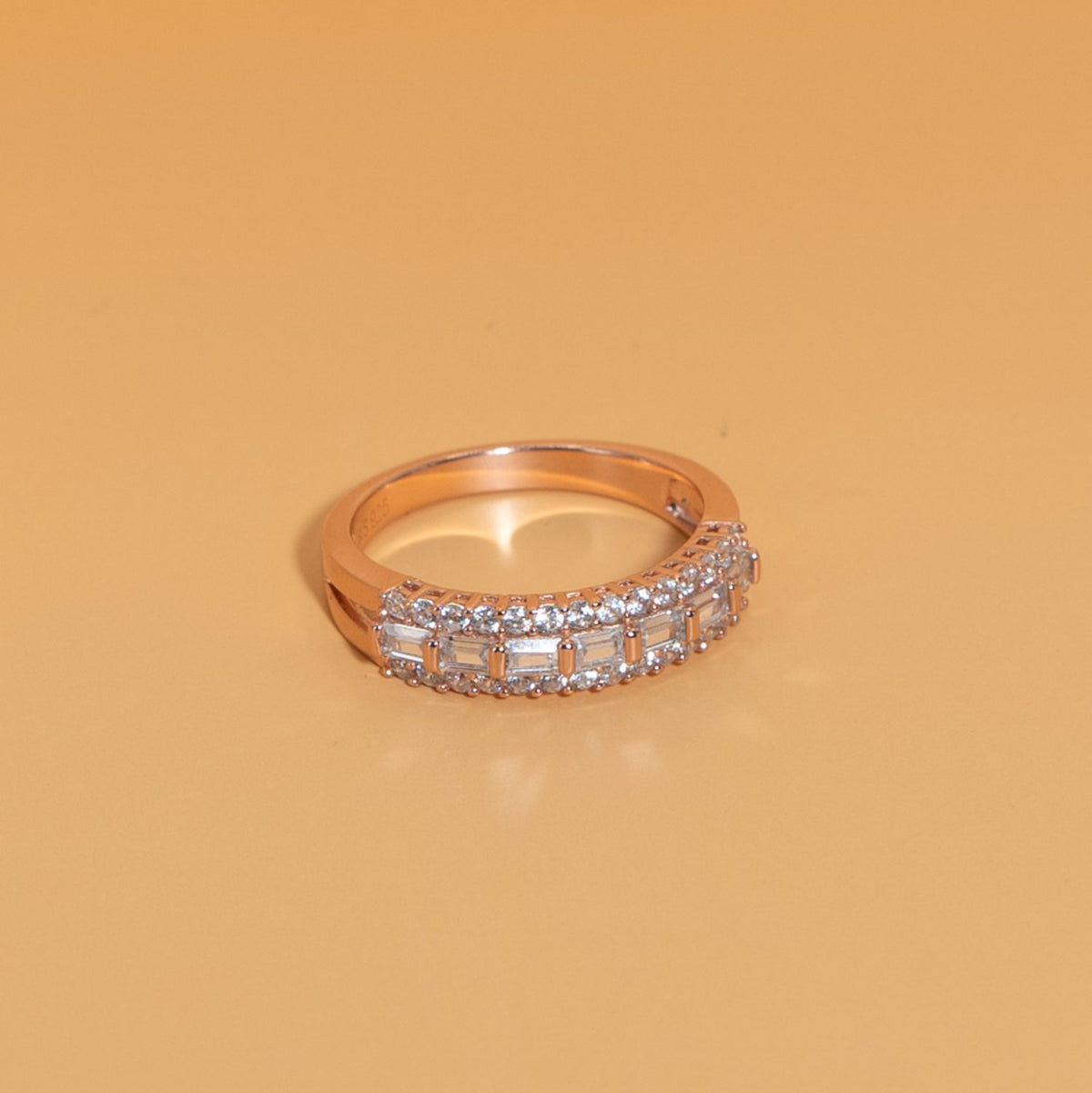 Rose Gold Tiara Band Ring