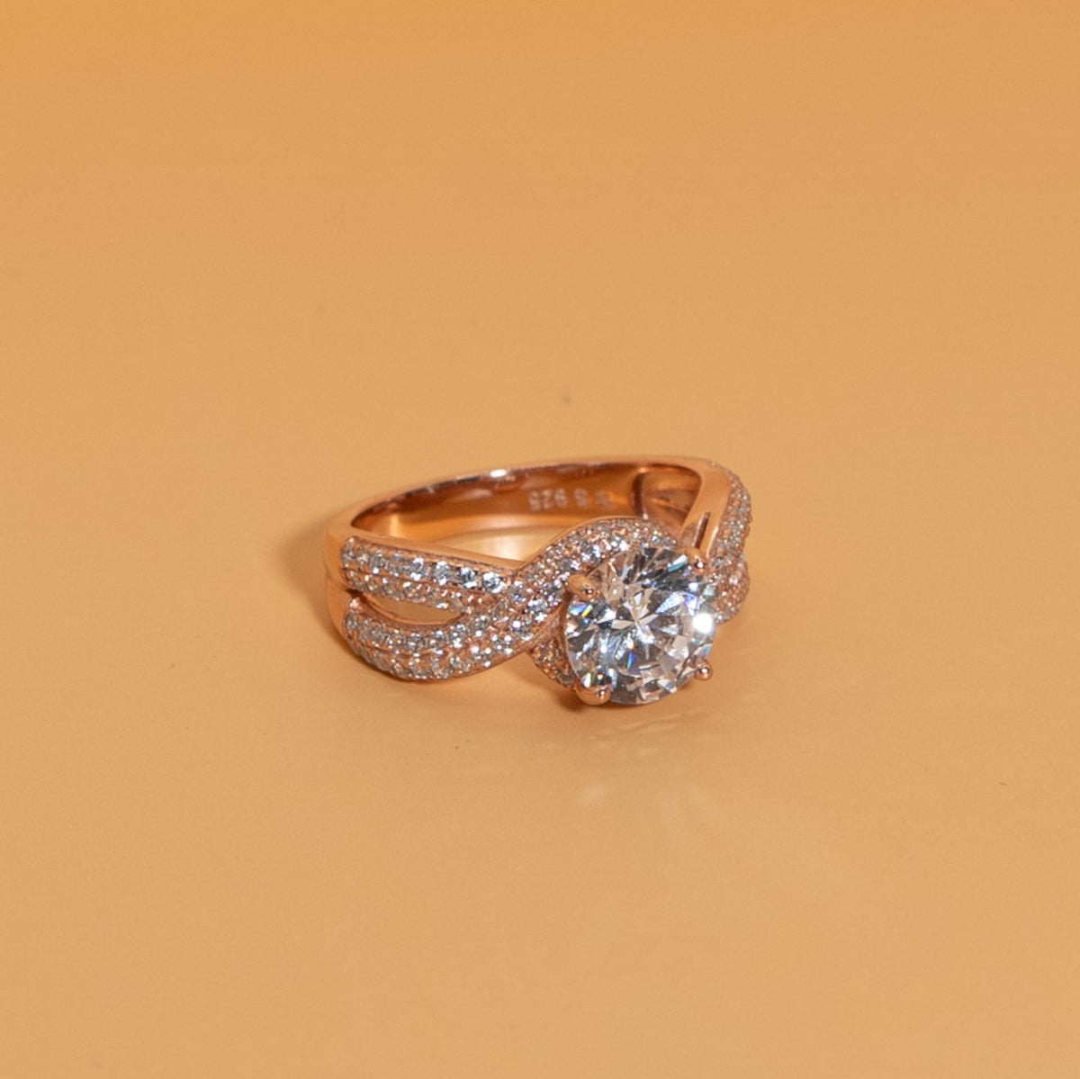 Rose Gold Twin Band Ring
