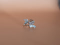 Silver Aqua Accent Ring
