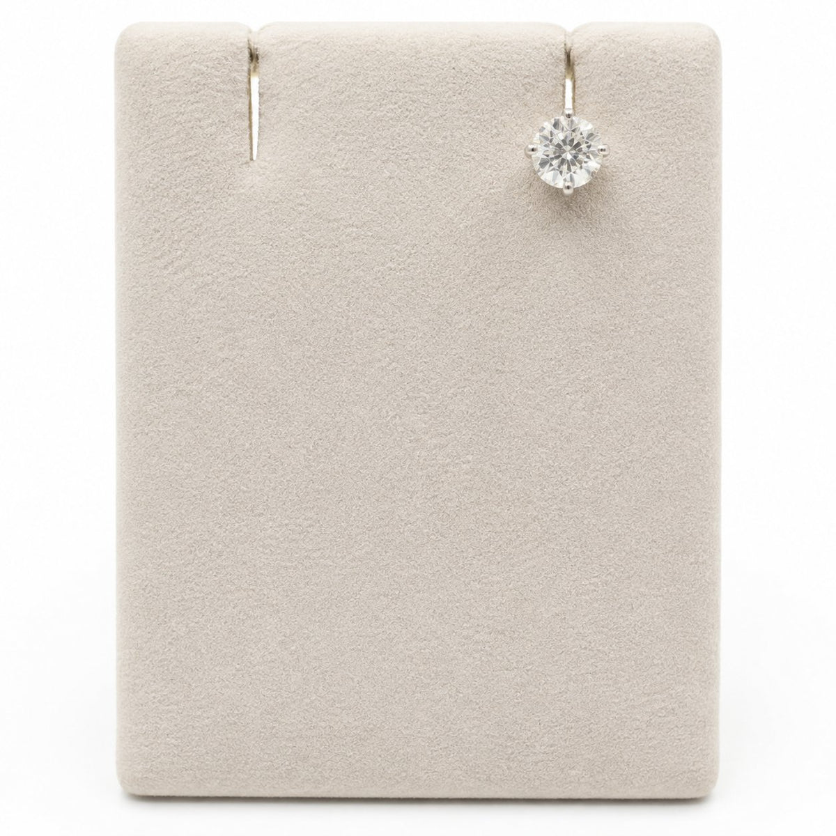 Solitaire Diamond Single Earring in 14K Gold