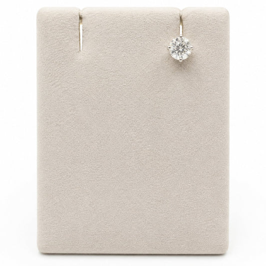 Solitaire Diamond Single Earring in 14K Gold