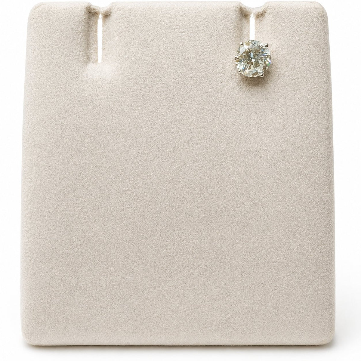 Solitaire Diamond Single Earring in 14K Gold