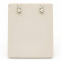 Oval Diamond Stud Earrings in 14K Gold