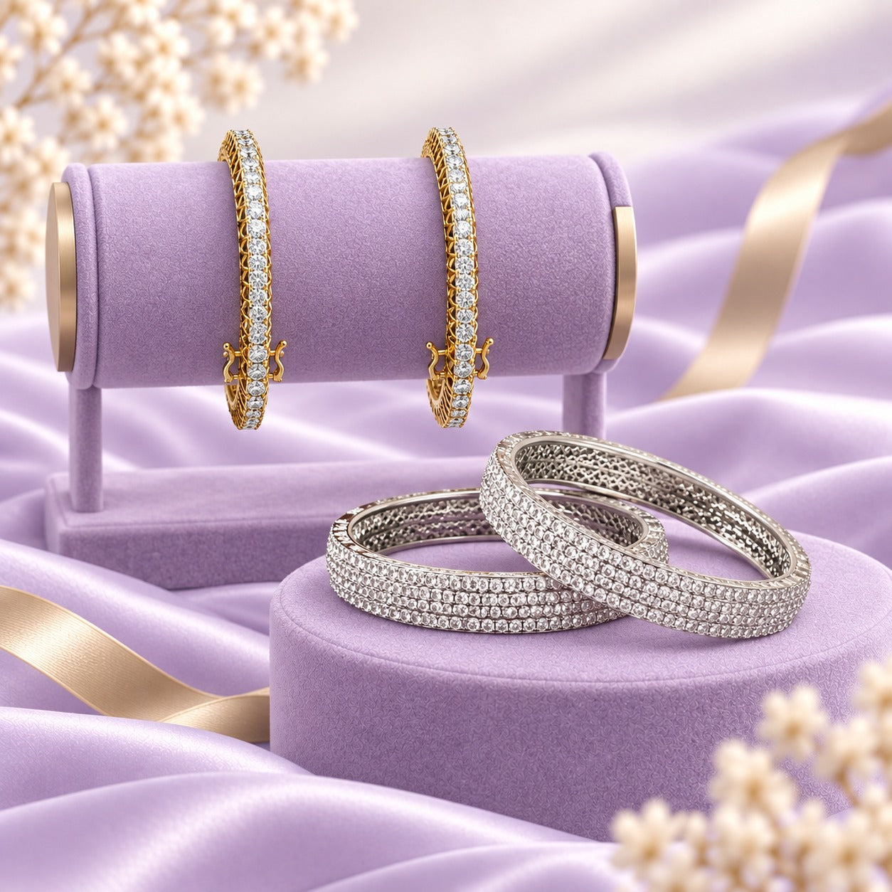 Lab Grown Diamond Bangles