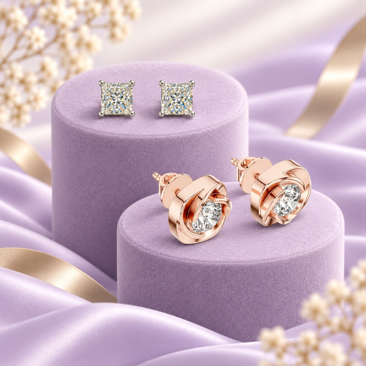 Lab Grown Diamond Earrings